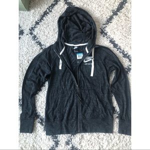 NWT Nike Zip Up Hoodie Charcoal Heather